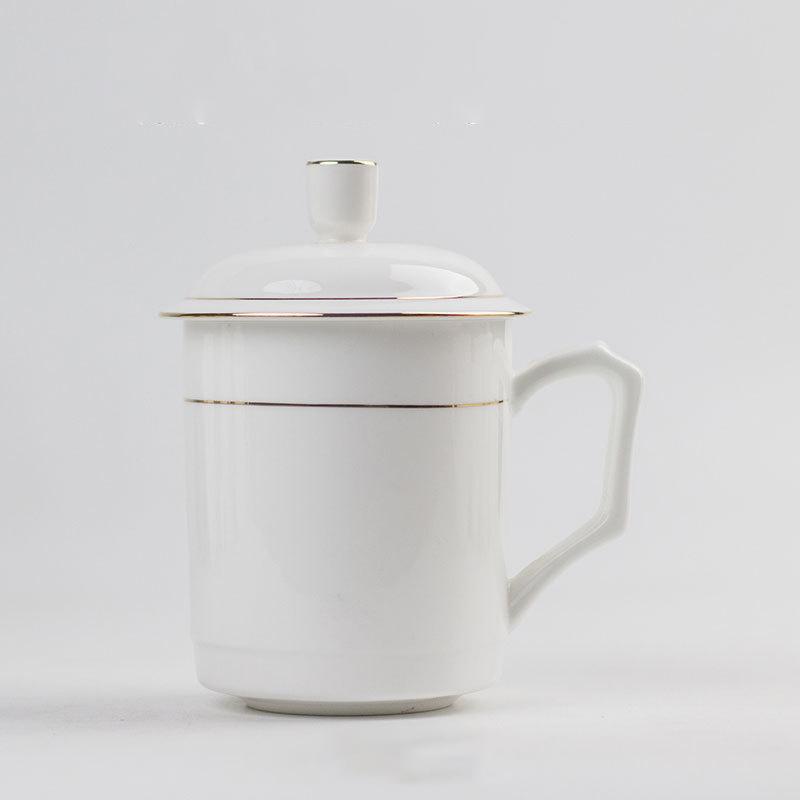 Xiaoyueya Gilded Ceramic Office & Tea Mug