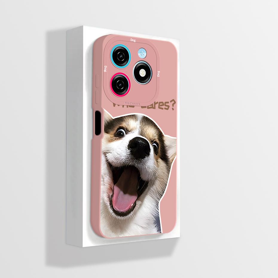 Pour Tecno Spark 20 20C Coque Mignon Dessin Animé Astronaute Carrée Silicone Liquide Souple Housse de Protection pour Téléphone Pour Tecno Spark20 20C Funda