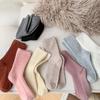 1 Pair Thicker Warm Thermal Crew Socks Comfortable Wool Socks Fashion Knitting Socks  Women Girls