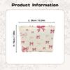 1pc Large Capacity Corduroy Cosmetic Bag Women Toiletries Organizer Bow Printed Zipper Makeup Bag Clutch Travel Cosmetic Storage