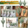 Artificial Pine Needles Branches Garland Green Plants Christmas Fake Christmas Greenery for Xmas DIY Garland(Snow Covered Style)