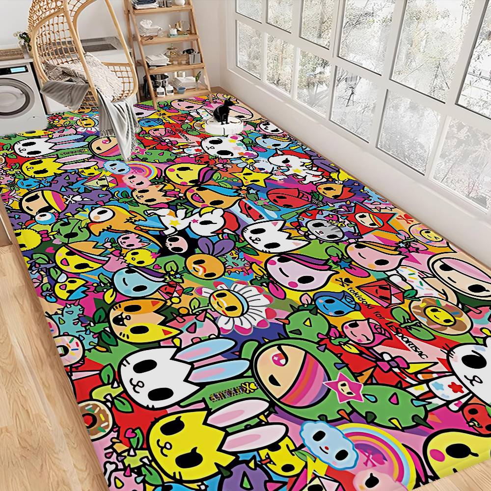 Cartoon T-Tokidoki Floor Mat Rectangle Anti-slip Home Soft Badmat Front Door Indoor Outdoor Mat Hotel Decor Mat