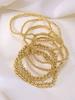 Set di 7 Braccialetti Minimalisti Vintage con Perline per Donna Moda Eleganti Braccialetti Fatti a Mano Gioielli per Uso Quotidiano Feste Vacanze Regali