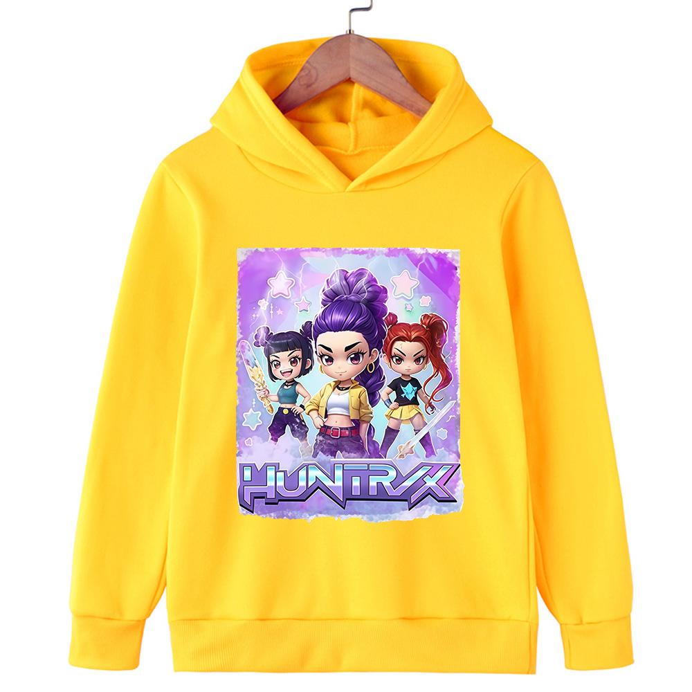 Sudadera con capucha infantil de otoño/invierno con estampado de grupo femenino de K-Pop, sudadera deportiva de corte holgado.