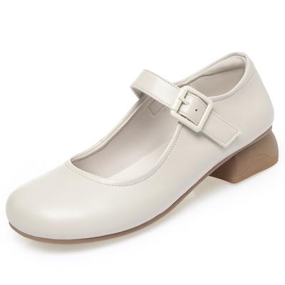 Fashion AIYUQI 2025 New Women's Shoes Thick Heel Non-slip Mary Jane Shoes Female Large Size Buckle Strap Formal Work Shoes for Women