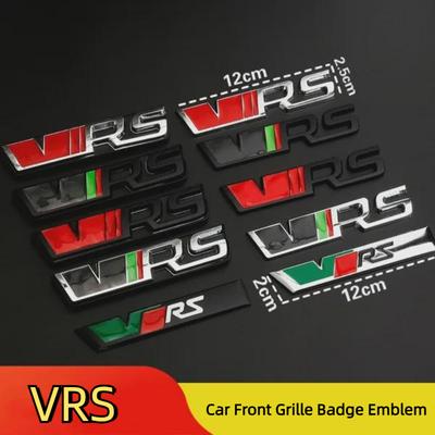 מדבקת סמל מתכת תלת-ממדית לרכב VRS לסורג הקדמי סמל רכב מדבקות מדבקה עבור ראפיד ייטי אוקטביה פאביה לוגו