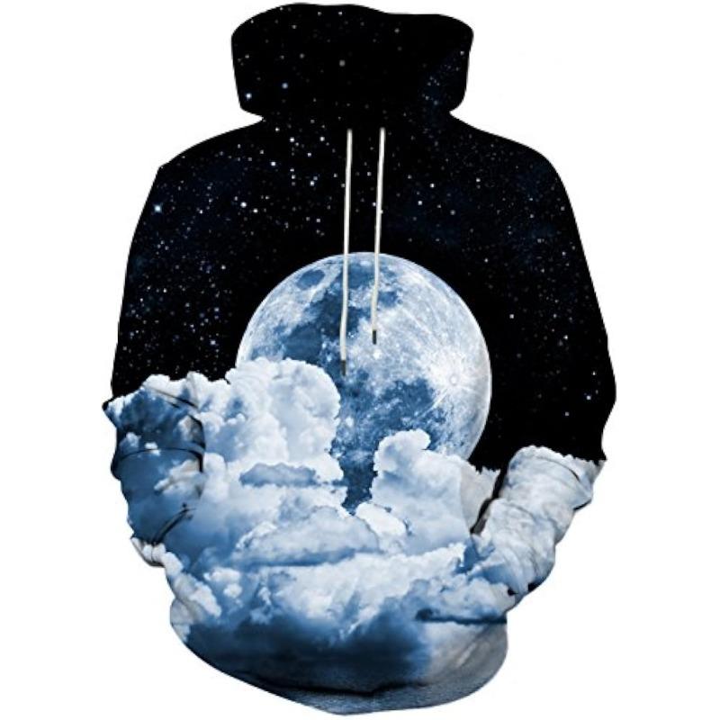 3D Novelty Hoodies for Men Cool Graphic Pullover Sweatshirts with Pockets