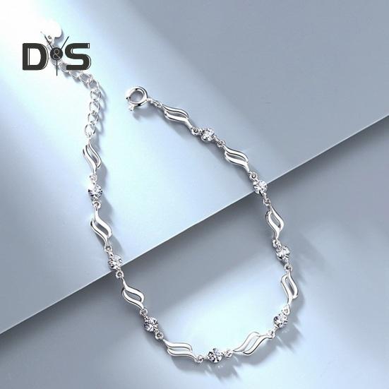 

Женский браслет с овальными бусинами, ажурными синими стразами, регулируемая длина, для шопинга, работы, вечеринки, свиданий, запястья, цепочка для дам, ювелирные изделия, подарок синий