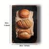 Rustic Bread Bakery Sign, Vintage Metal Wall Art Plaque 8x12