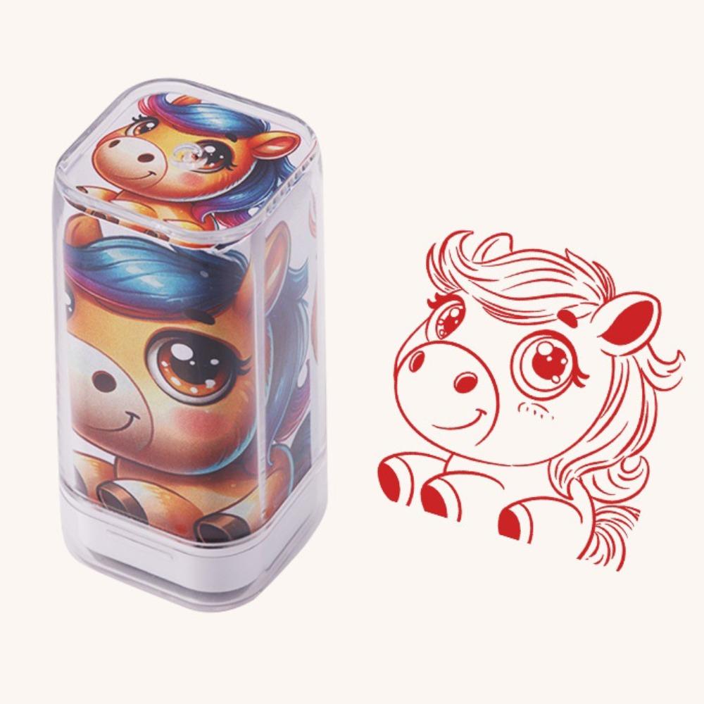 DIY Painting Zodiac Stamps Hand Account Animals Figure Stamps Cute Animals Seal  Boys and Girls