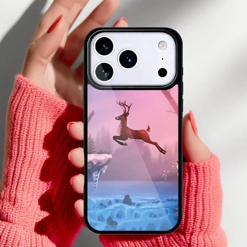 

Animal Camo Deer Phone Case for iPhone 17 16 15 14 13 Pro Max Back Cover for 12 11 Pro Coque iPhone 11 Pro