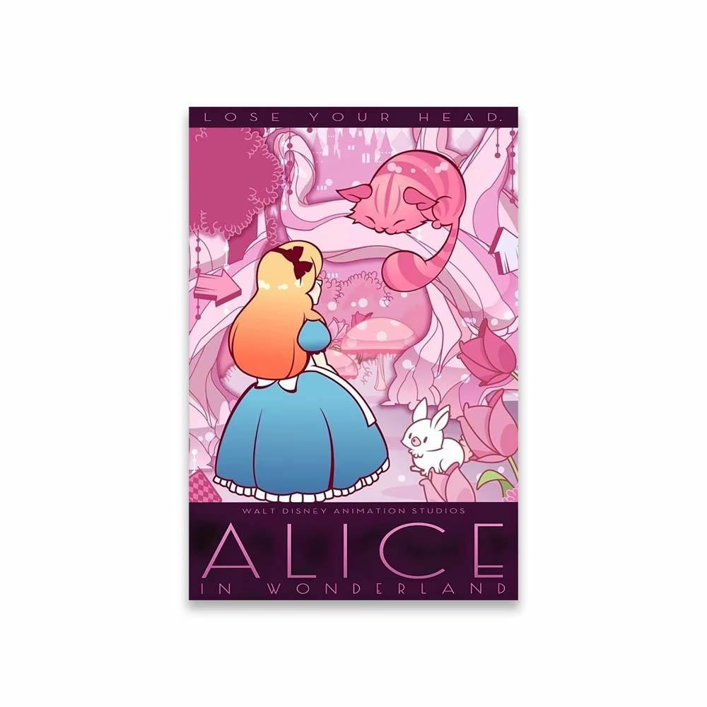 

Disney Multi-IP Retro Poster Series Diamond Painting 5D Full Diamond Cartoon Animation Bedroom Living Room Decoration Large Painting Round 20x30cm
