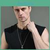 Fashion-forward Titan Steel Necklace With Distinctive Fist Pendant Designed For Modern Men