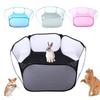 Portable Small Pet Cage Transparent Hedgehog Cage Tent Pet Playpen Open Folding Yard Fence For Dog Hamster Rabbit Guinea Pig