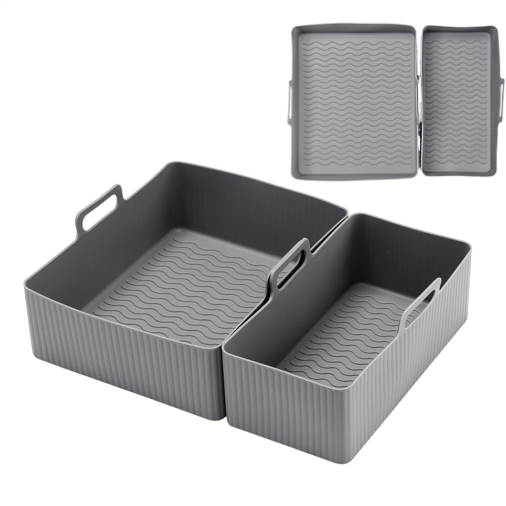 Σιλικονούχος Δίσκος Φριτέζας Αέρος Καλάθι Ψησίματος Πίτσα Τηγανητό Κοτόπουλο Φριτέζα Αέρος Σιλικονούχο Καλάθι Επαναχρησιμοποιούμενο Ταψί Φριτέζας Αέρος Αξεσουάρ