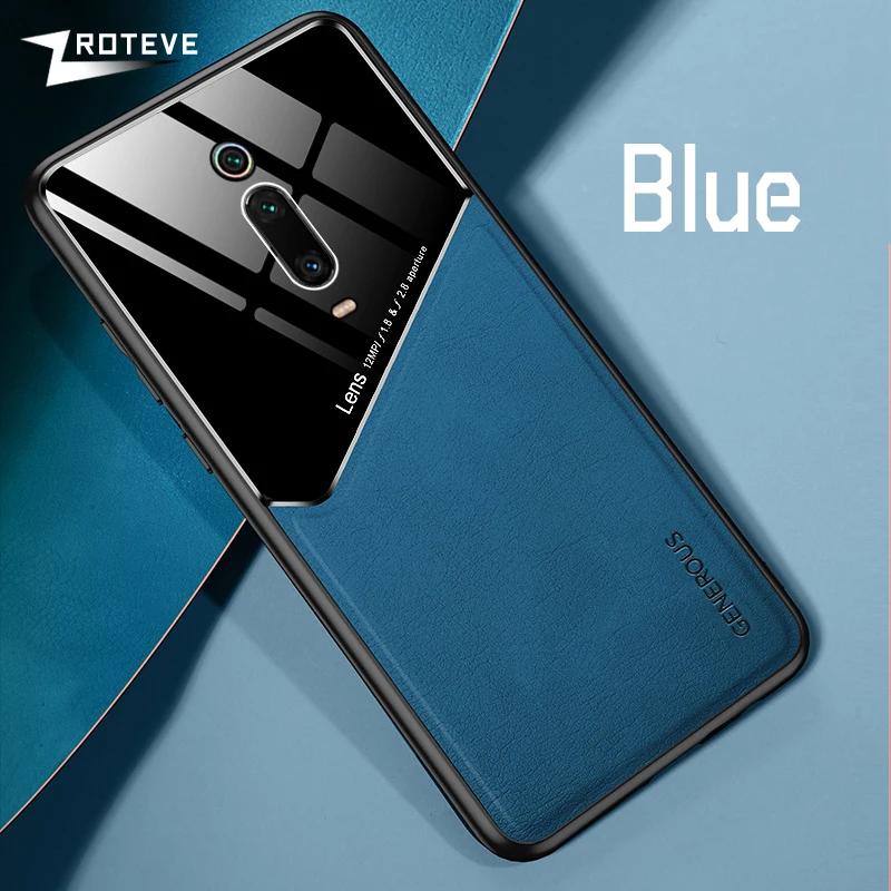 

Чехол Mi9T Pro из искусственной кожи, автомобильный магнитный жесткий чехол для ПК для Xiaomi Mi 9T Pro Xiomi Redmi K20, чехлы для Xiaomi 9T Mi9T Pro For Xiaomi Mi 9T Pro синий