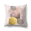 Polyester Pillowcase Marble Nordic Ins Style Geometric Printed Peach Leather Velvet Living Room Sofa Pillowcase