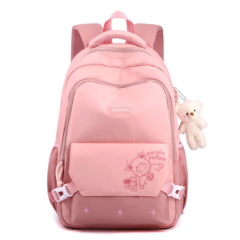 Stylish High-value Color Block Korean Style Student Backpack For Middle School