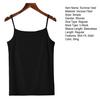 Sommervest Sling Ermeløs Slim Fit Topper Ensfarget Myk Elastisk Tanktopp Kvinners Figur-smigrende Undertopper