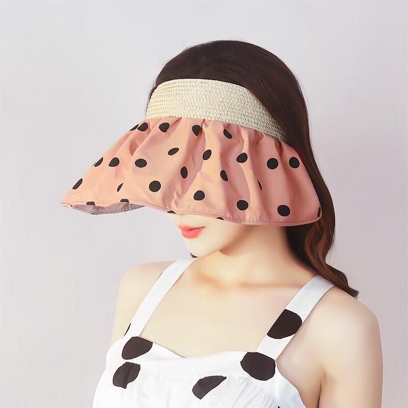 Женский летний солнцезащитный козырек в горошек Adjustable