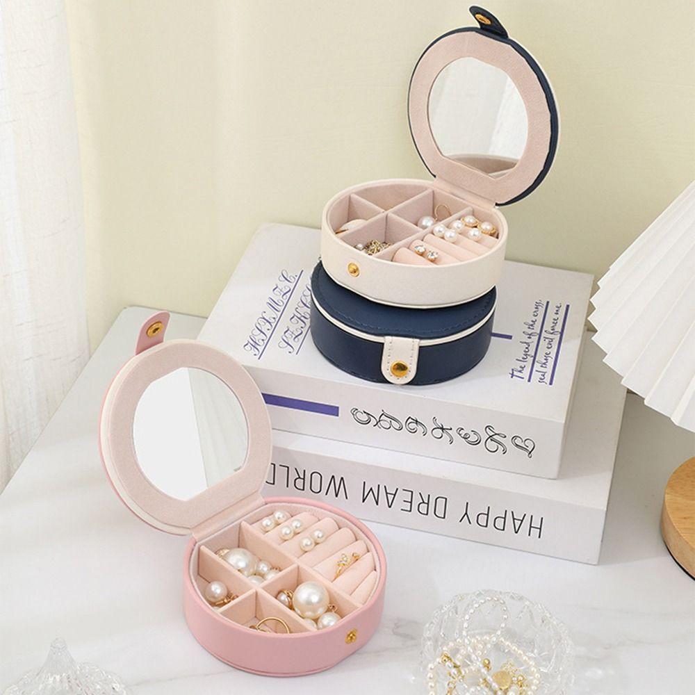 

Portable Earring Ring Necklace Storage Box Durable Jewelry Storage Box Travel