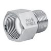 Sylinderadapter Kobling Konverter for Akvarium CO2 Regulator Hun G5/8 til Hann W21.8