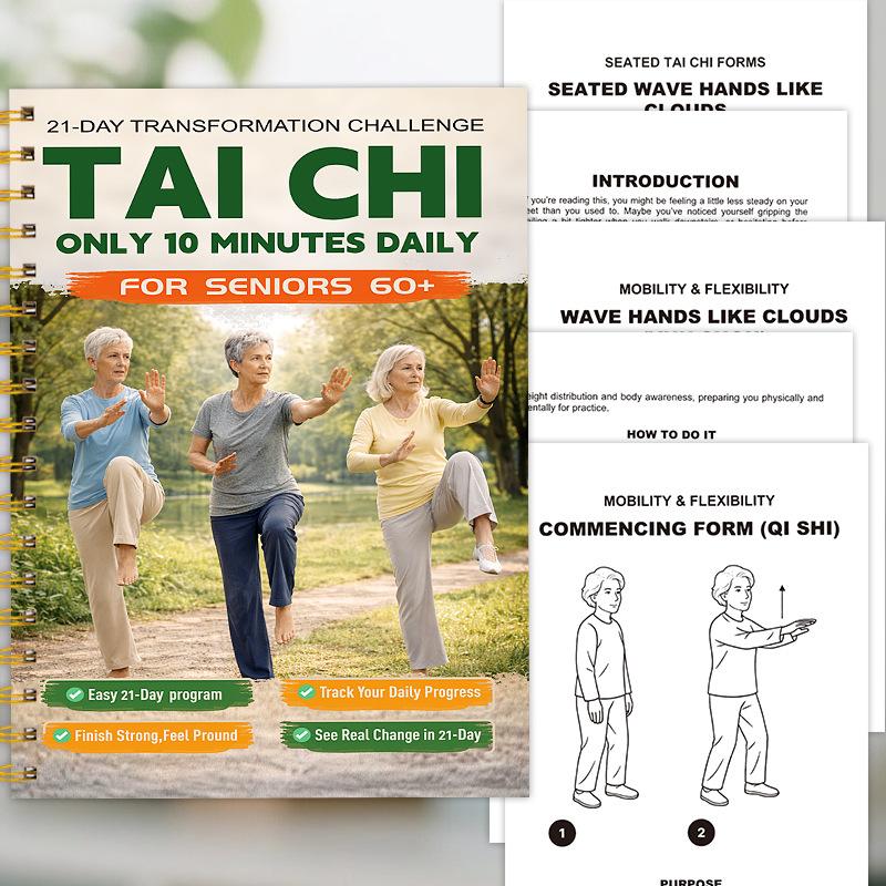 Senior Fitness with Tai Ji 21 Day Challenge 10 Minutes Daily to Enhance Strength and Balance