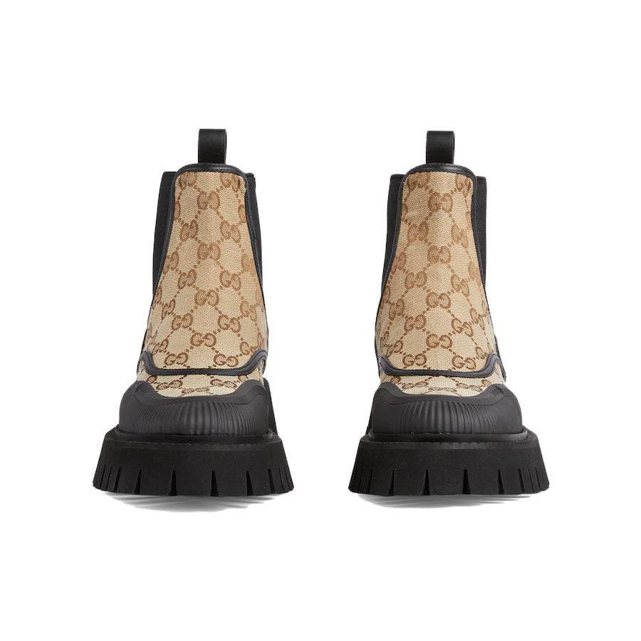 Gucci Wmns Ankle Boot 'GG Canvas - Beige Ebony' Women's 751711 FABSQ 9751
