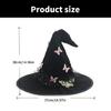 Carnivals Witch Hats Masquerades Ribbon Wizard Hats Adult Kids Witch Hats for Various Themed Celebrations