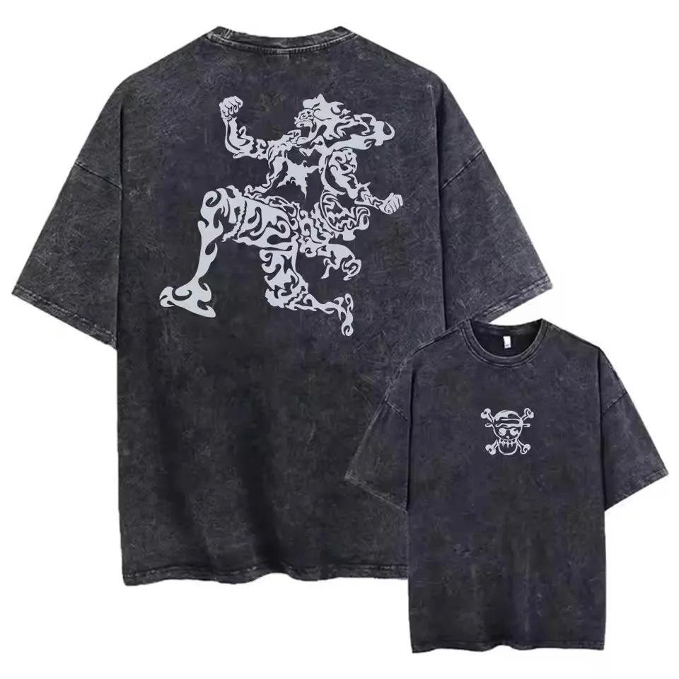 Graphic Men S T-Shirt Japanese Men S Clothes T-Shirt E Graphic T-Shirt Washed A Anime Print 1408 Coming New R S