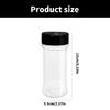Pack of 8 Effective Spice Container Elegant Round Plastic Jars For Various Seasonings And More With Secure Lids