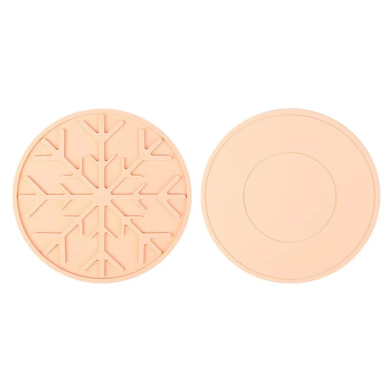 

Double Sided Snowflake Heat Resistant Trivet Christmas Table Mat Cup Pad Anti-scalding Insulation Pad for Home Dining Decoration (as the picture,6.3inchx6.3inch&Round)