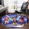 1pc KPop Demon Hunters15 Print Round Carpet Chair Round Carpet Suitable for Bedroom Living Room Home Decorative Carpet