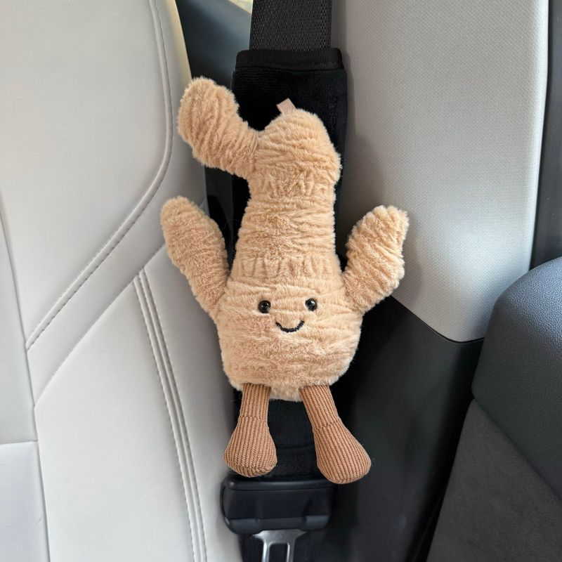 Car Seatbelt Shoulder Pads Cute Ginger Peanut Car Decoration Shoulder Pads Couple Accessories Gift Seat Belt Shoulder Pads Small Ginger Shoulder Pads