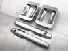 BRIGHTZ Door Handle Covers and Knob Plate Satin Silver Smart Key Compatible JJ J1 J2 1 2 N VAN Van N-VAN JJ1/JJ2 Set, Plated, [DHC-NOBU-488] N-VAN