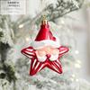 2Pcs Christmas Tree Decorations Santa Claus Ice Cream Snowman House Star Crutch Boots Ornaments Christmas Ornaments Pendant