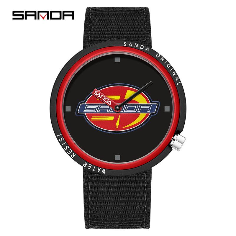Sanda Creative Quartz Cosplay Watch - Unisex Silicone Fashion for Youth & Students