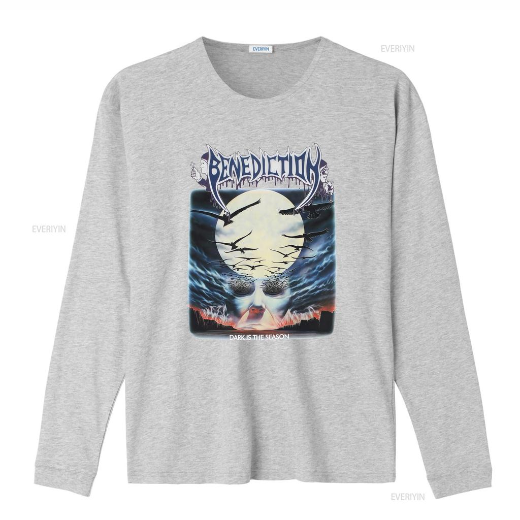 New Benediction Band Dark Is The Season T Shirt For Fans S 5XL BI04204 Vintage Washed Comfortable Top For Everyday Wear