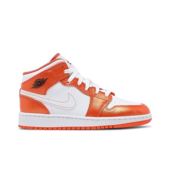 Air Jordan 1 Mid SE GS Electro Orange Retro Sneaker DM4228-800