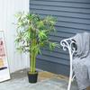 Artificial Bamboo In Pot, Fake Plant Decoration for Indoor and Outdoor, Height 120cm, Green