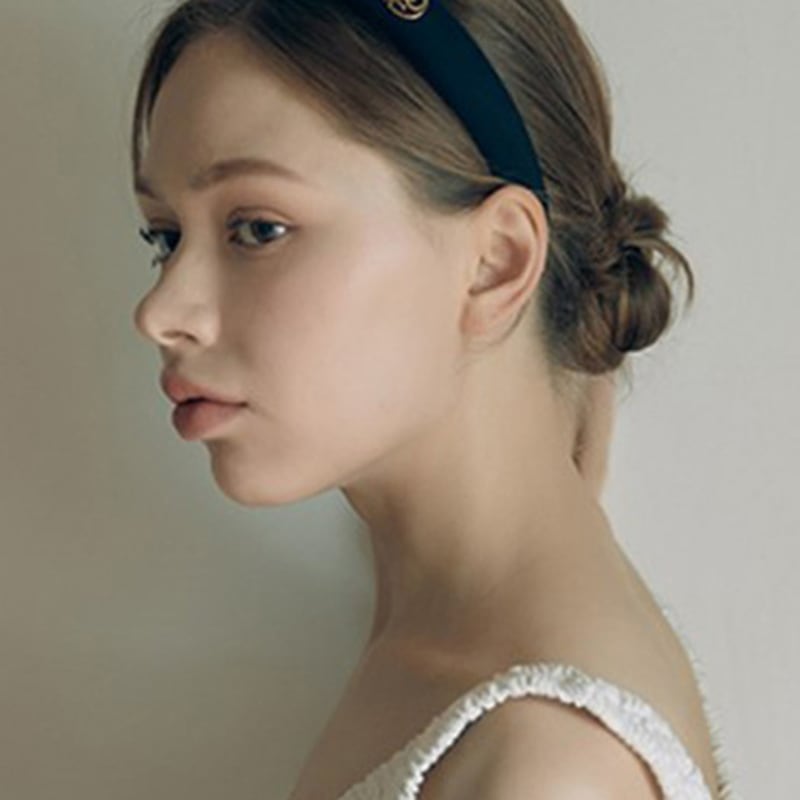 ANOETIC VOLUME SATIN HAIRBAND_BLACK