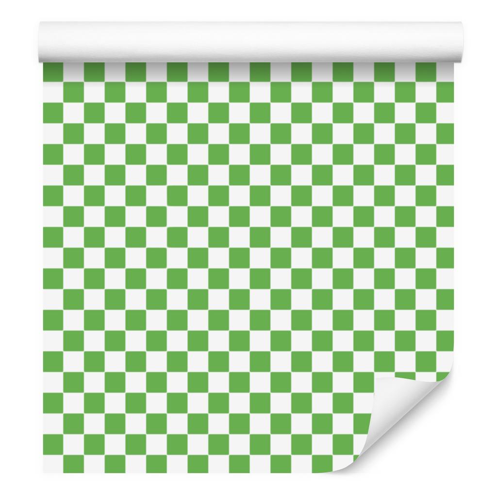 Mint and Green Checkerboard Wallpaper for Living Room and Bedroom 50x1000