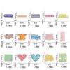 Lacquered English Alphabet Enamel Brooch Zinc Zinc Alloy Metal Badge Cartoon Punk Pins  Daily