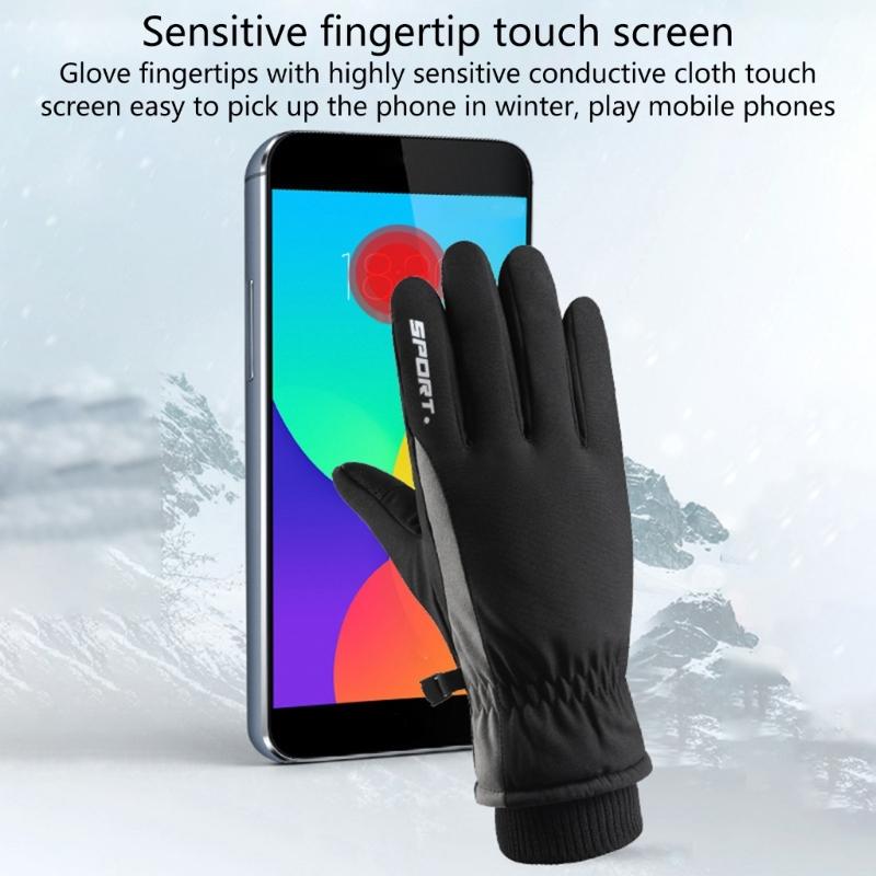 Winter Gloves Thermal Touchscreens Ski Gloves Windproof Warm Mittens for Skiing Snowboarding Shoveling Cycling Hiking