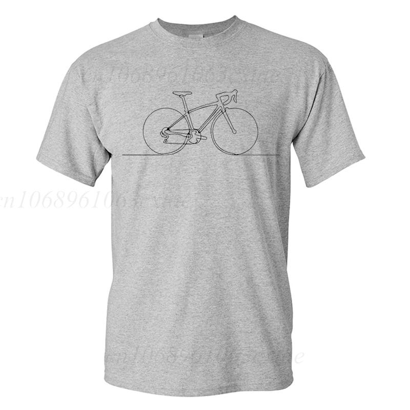 Summer Mens Tshirt Bicycle Pulse T Shirt Heartbeat Bike Top Bicycle Lovers Tshirt Unisex T-shirt Teenagers Cycling Lover Tops