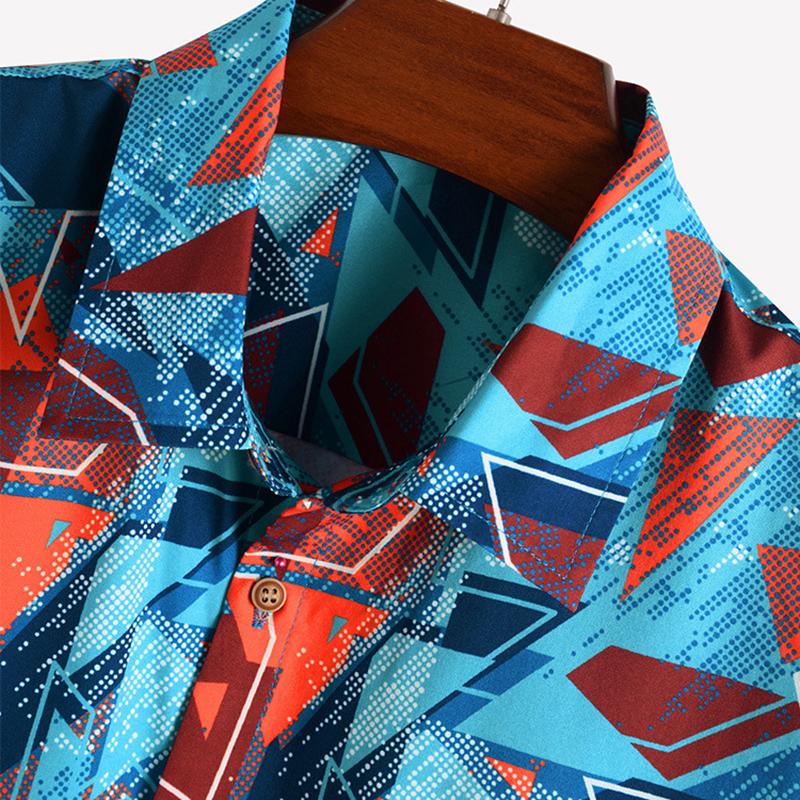 IELGY Мужская рубашка с принтом — фото 7