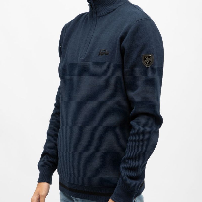 Pull demi zip edmond Homme KAPORAL