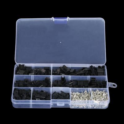 480 יחידות JST SM 2.54 מ"מ מגרש 2-Pin 3-Pin 4-Pin Connector Assortment Kit נקבה וזכר
