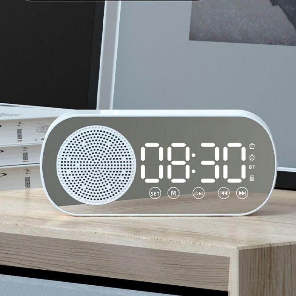 Double Alarm Bluetooth Clock Wireless Wireless Bluetooth Speaker Digita Alarm Clock Gifts