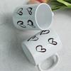 If105 - Design-Tasse 2er-Pack - Verschieden geformte Herzen